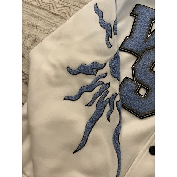 Vale Forever Varsity Jacket ‘VS’ Applique Streetwear Letterman Size XXL - Picture 9 of 10